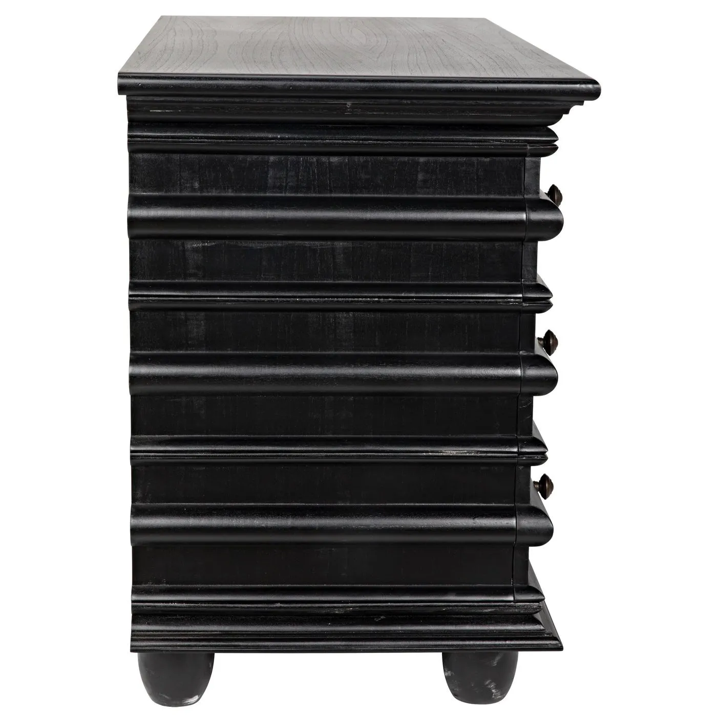 Ascona Small Chest, Hand Rubbed Black