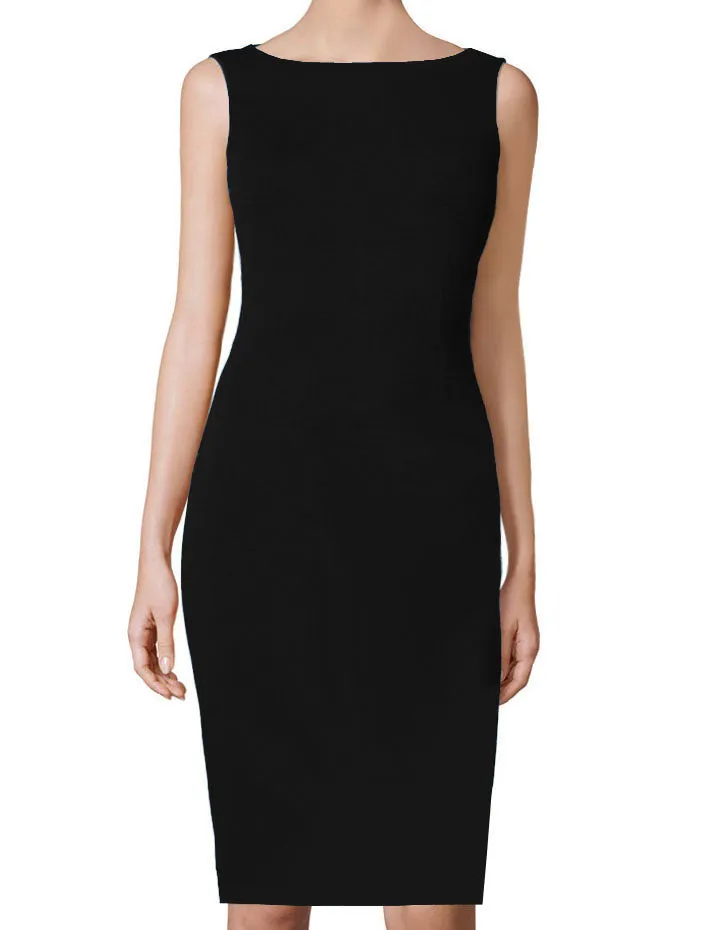 Aspen Boat Neckline Sheath Dress