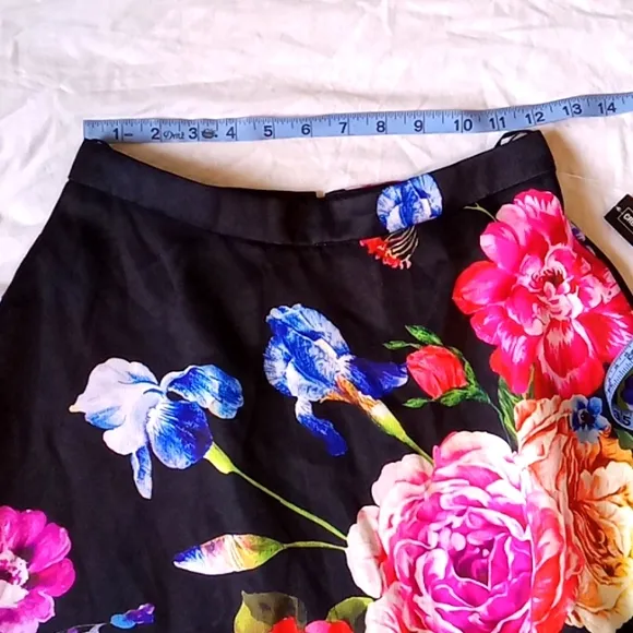 B Darlin Women's Floral High Waist Maxi Skirt Size 4