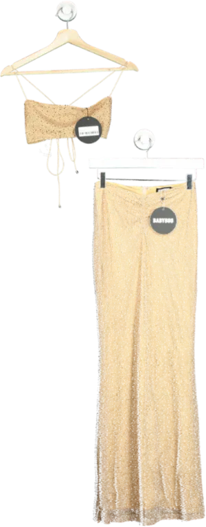 Babyboo Gold Sequin Two-Piece Set UK 8