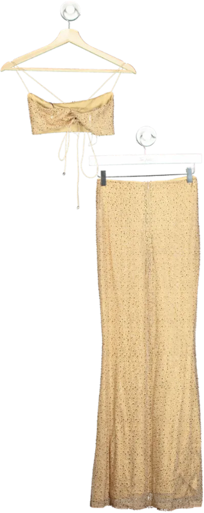 Babyboo Gold Sequin Two-Piece Set UK 8
