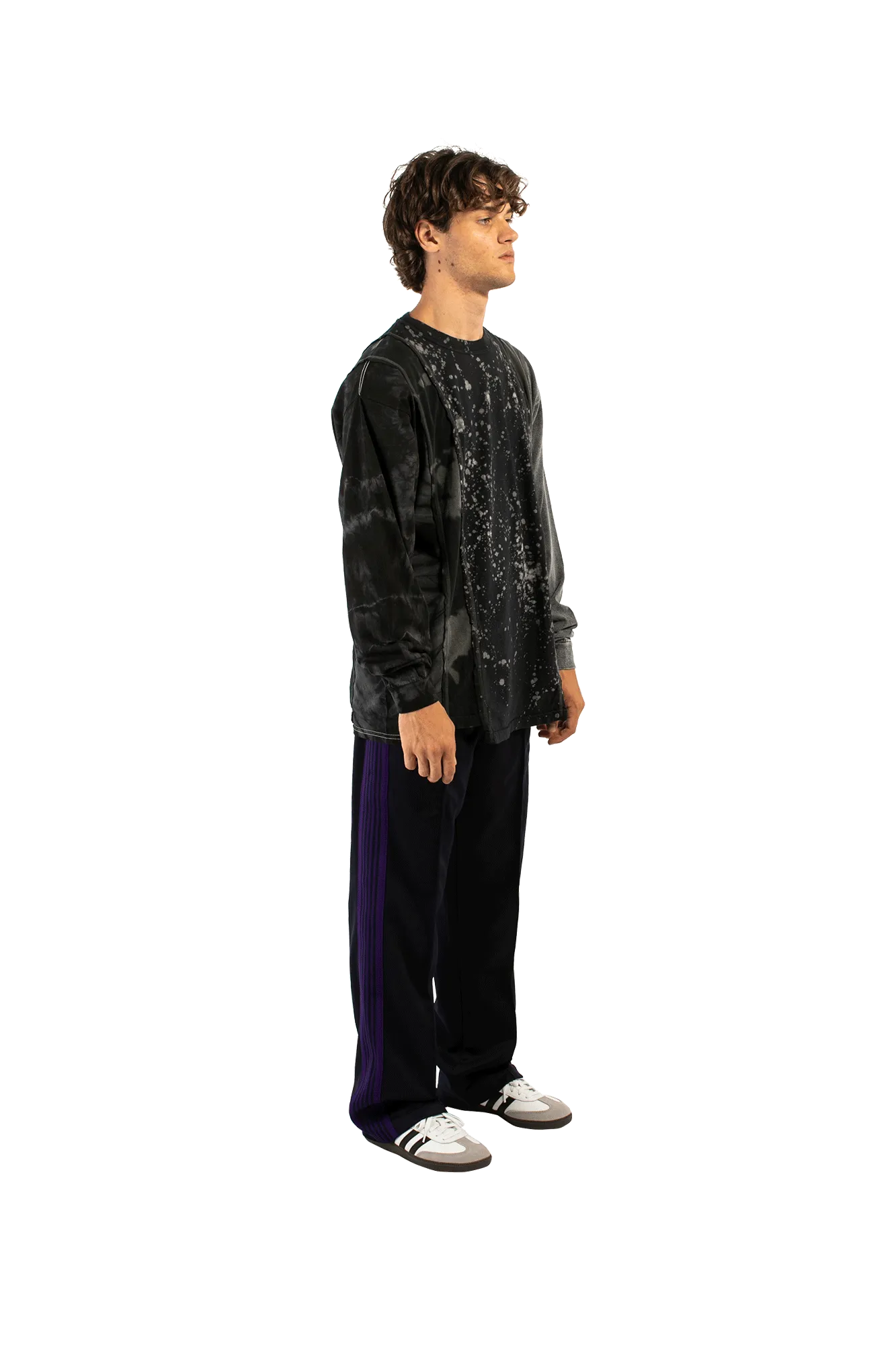 B&W Mishmash 5 Cuts Longsleeve Tee