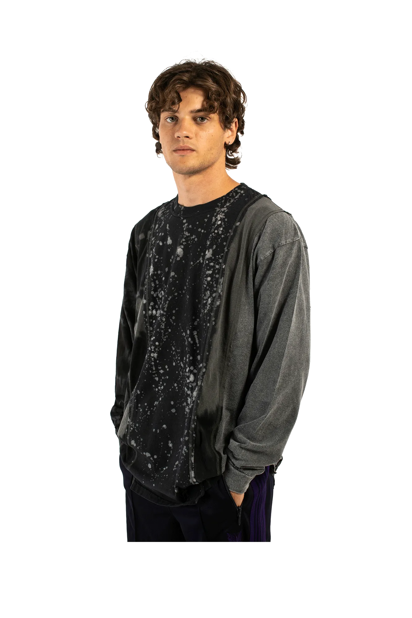 B&W Mishmash 5 Cuts Longsleeve Tee