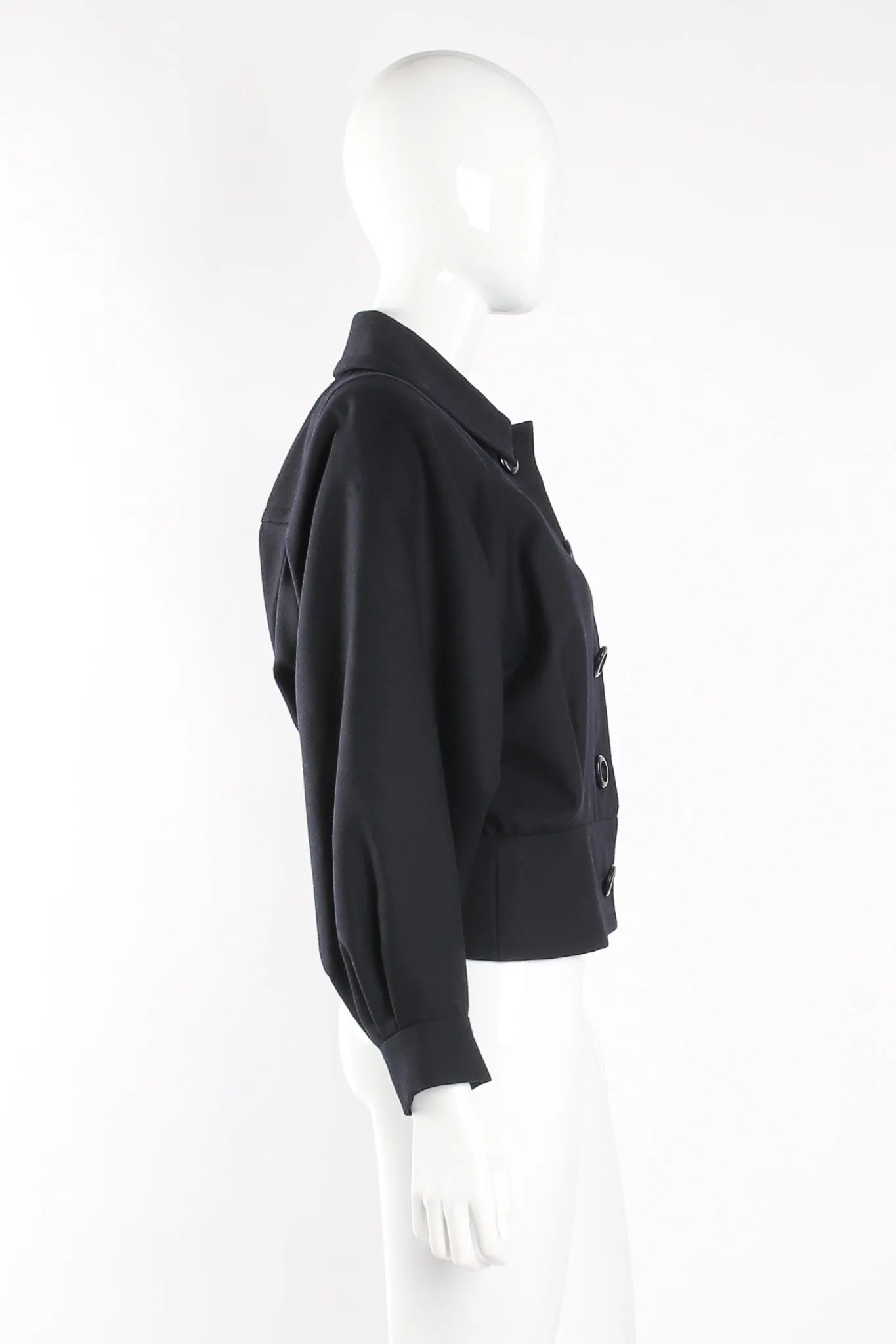 Batwing Uniform Peplum Jacket & Skirt Set