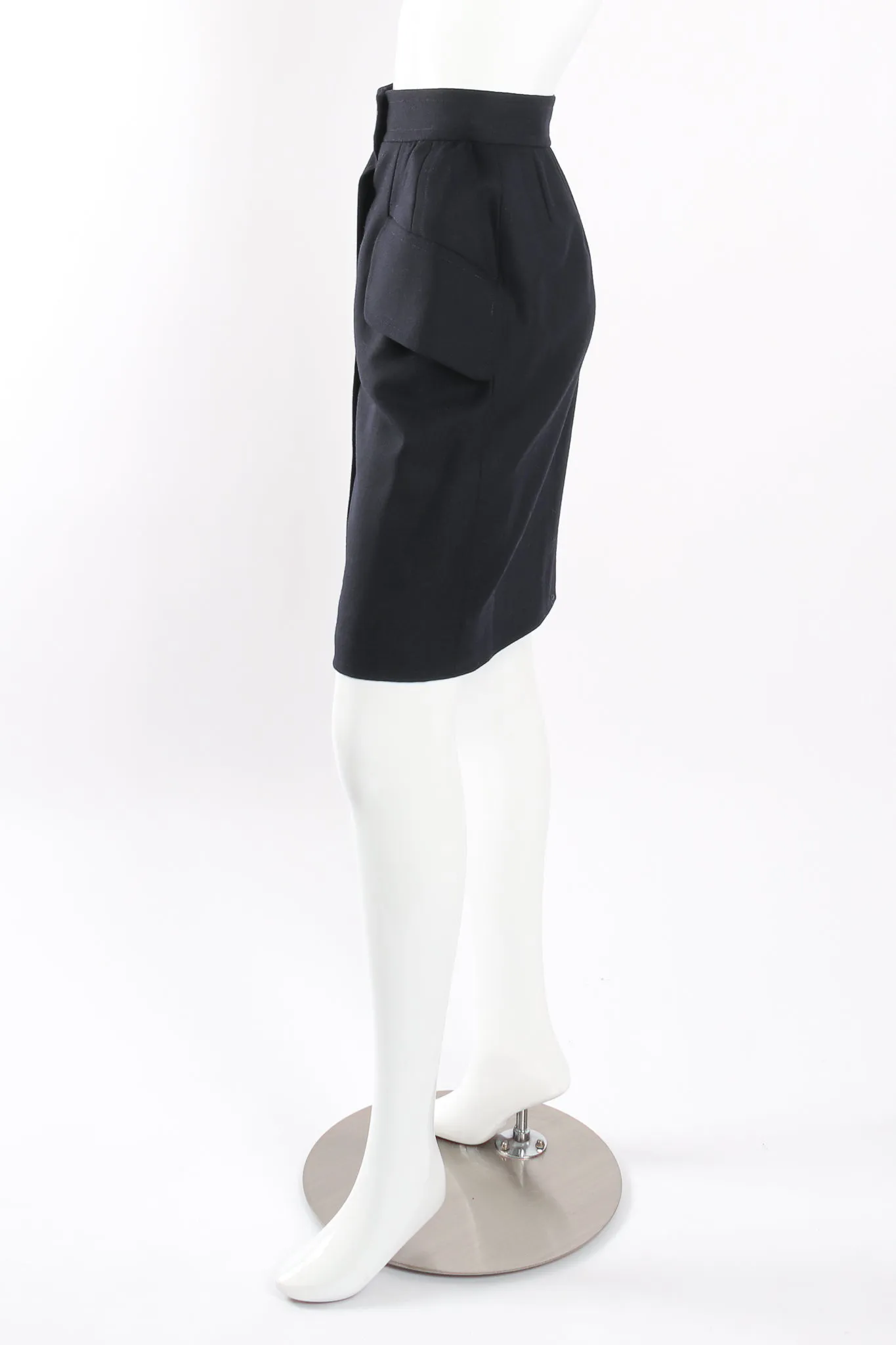 Batwing Uniform Peplum Jacket & Skirt Set
