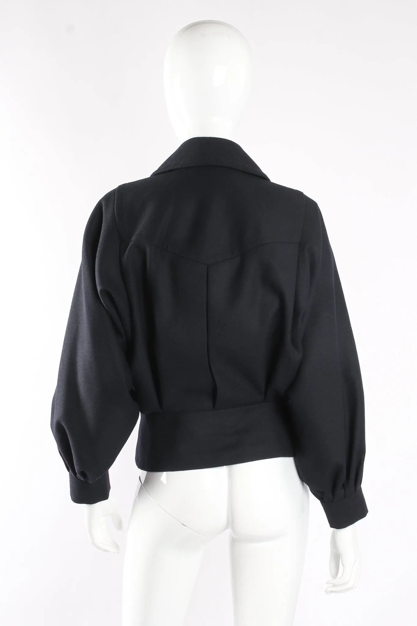 Batwing Uniform Peplum Jacket & Skirt Set