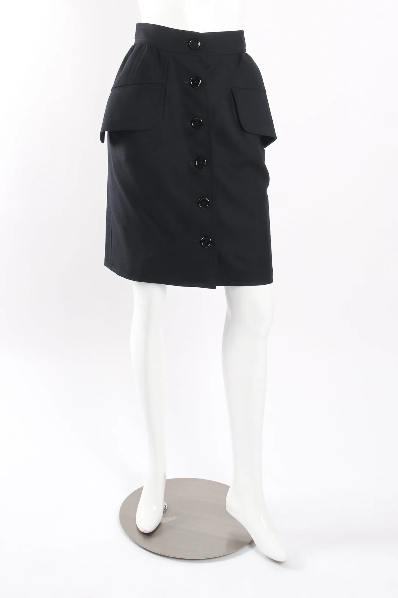 Batwing Uniform Peplum Jacket & Skirt Set