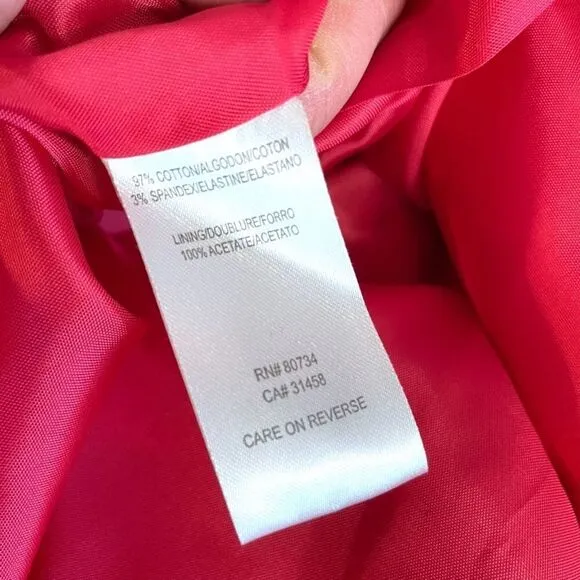 BCBGMAXAZRIA Stella High Waisted Paper Bag Skirt in Geranium, Size 6