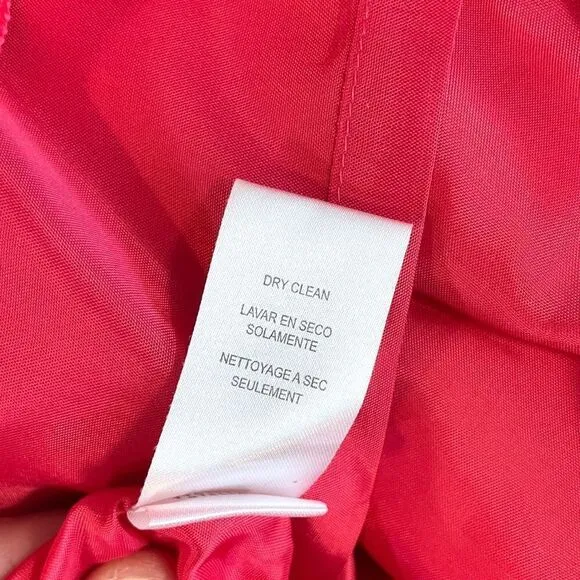 BCBGMAXAZRIA Stella High Waisted Paper Bag Skirt in Geranium, Size 6