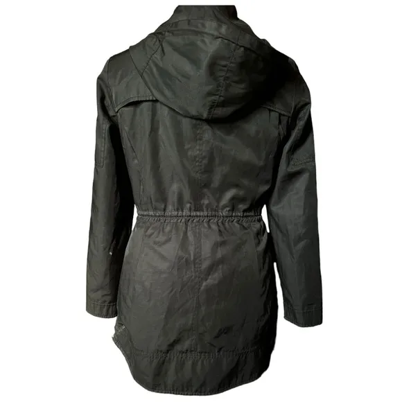 Betsey Johnson Classic Black Raincoat