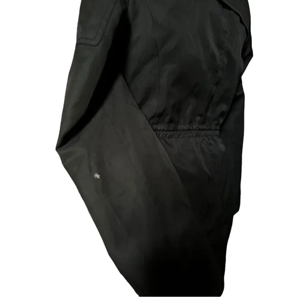 Betsey Johnson Classic Black Raincoat