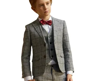 Black & Grey Check Suit