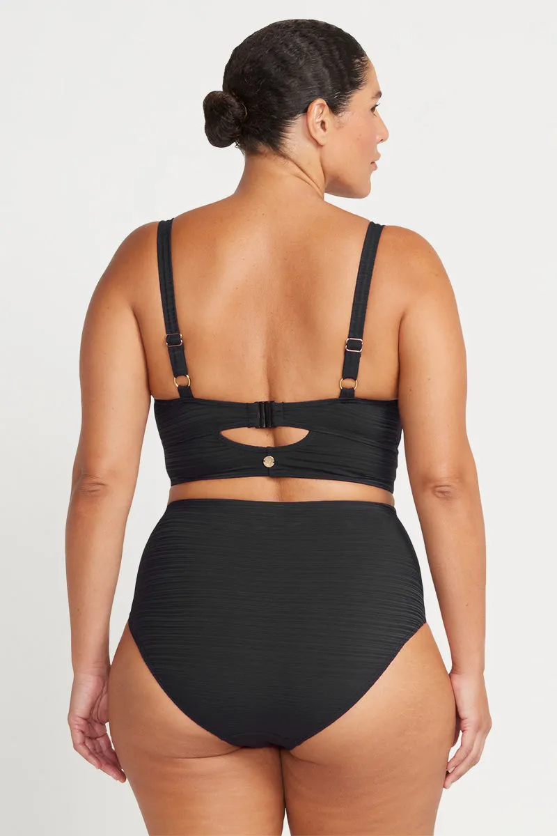 Black Aria Cezanne D - E Cup Underwire Bikini Top