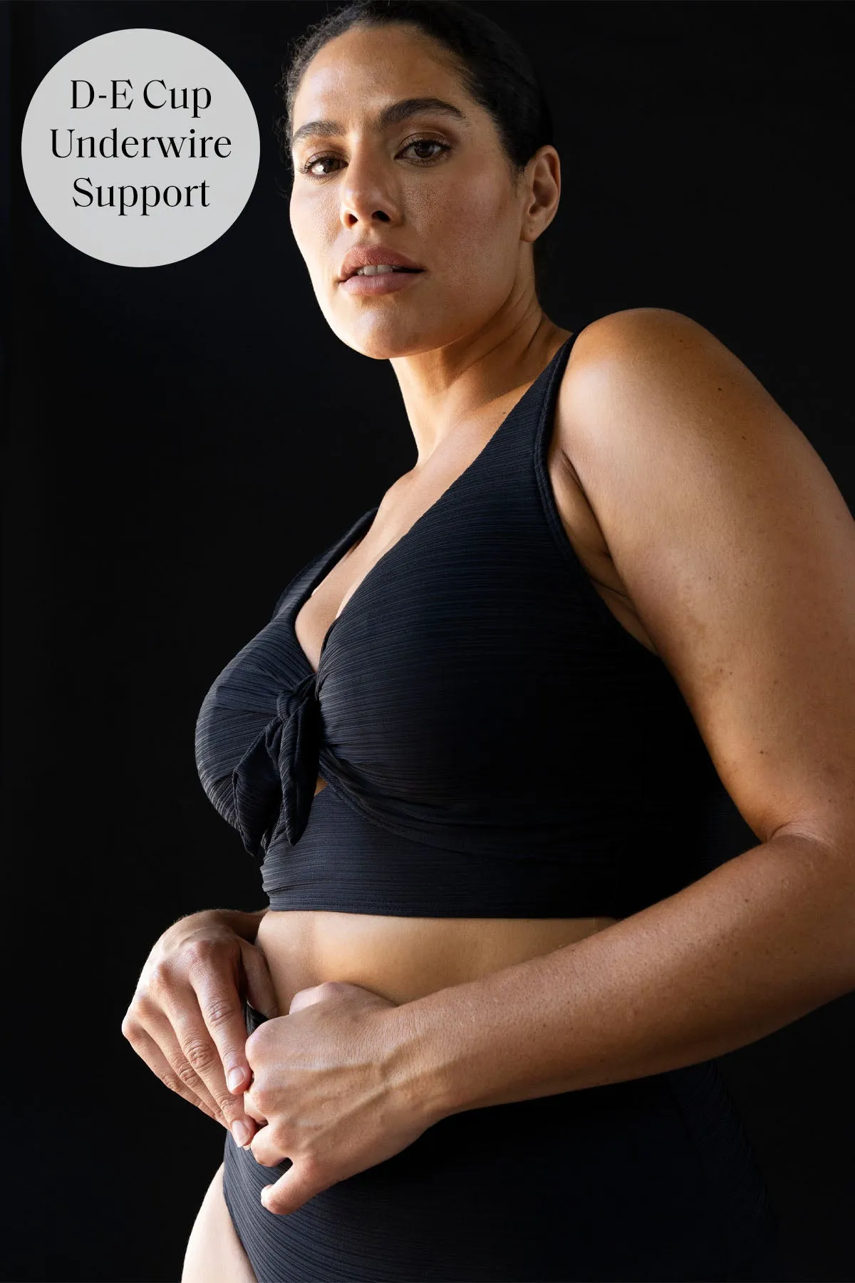 Black Aria Cezanne D - E Cup Underwire Bikini Top