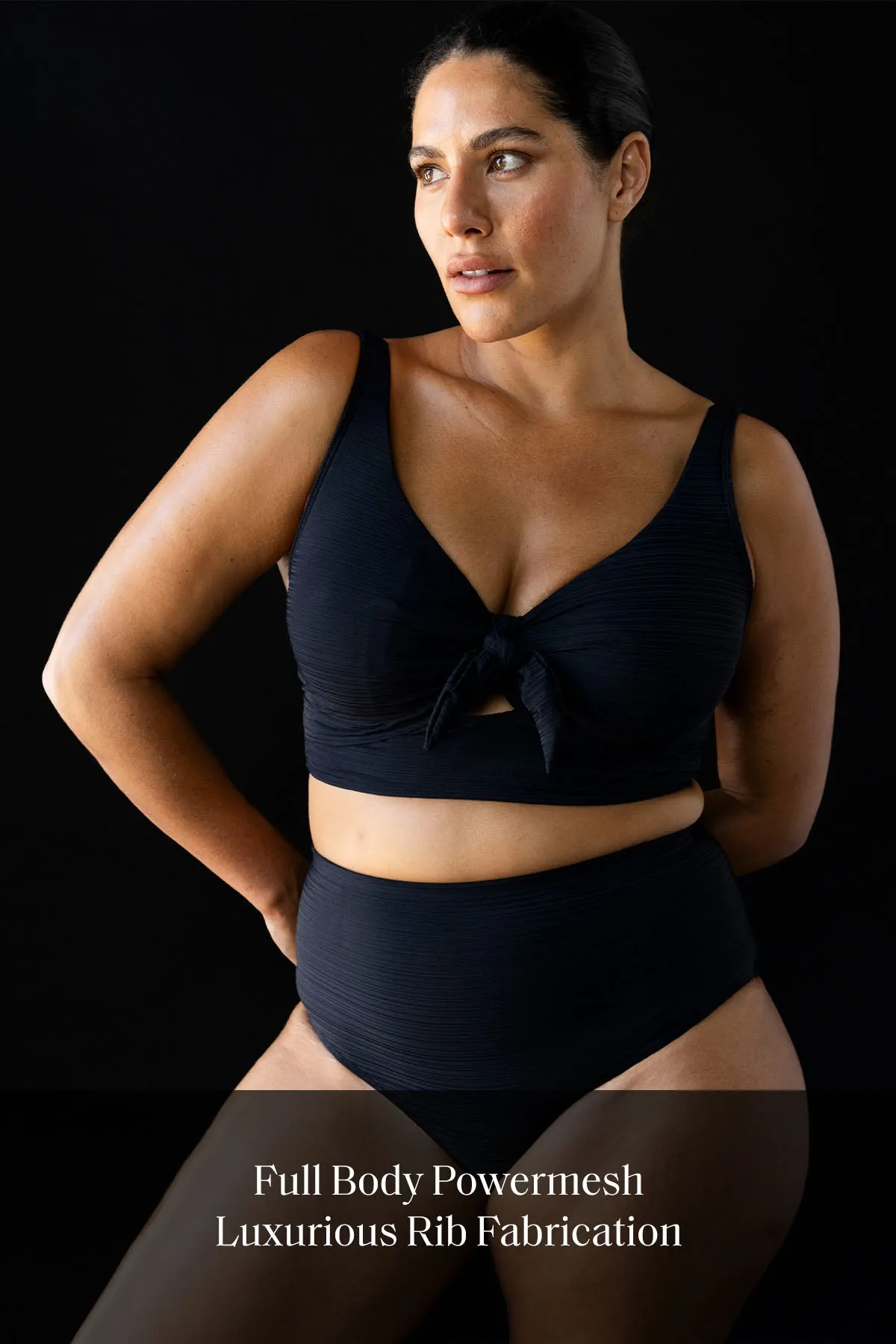 Black Aria Cezanne D - E Cup Underwire Bikini Top
