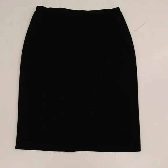 Black Knit Straight Midi Skirt Stizzoli Italy 22 High Quality Italian