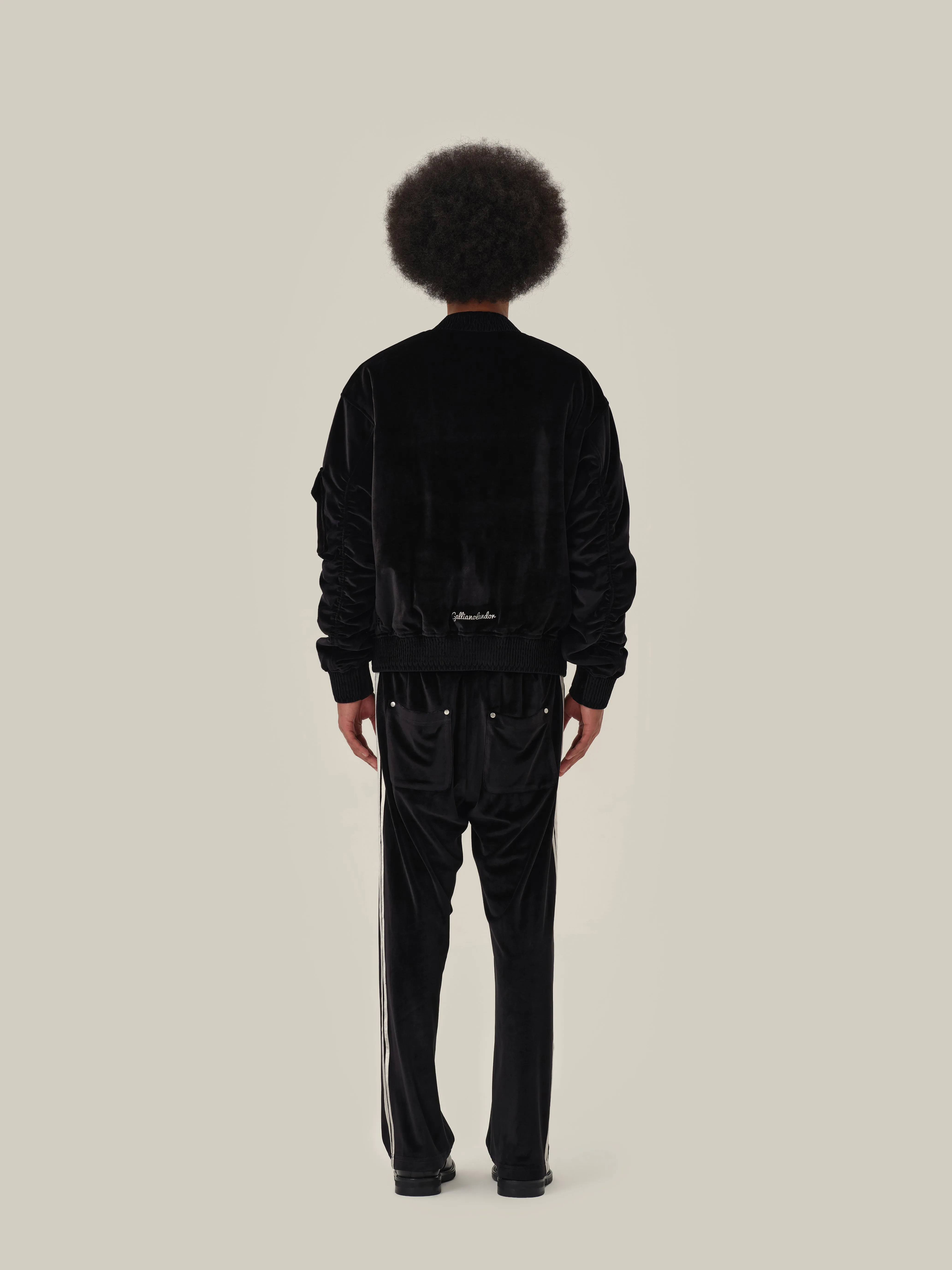 Black Velvet Flight Jacket