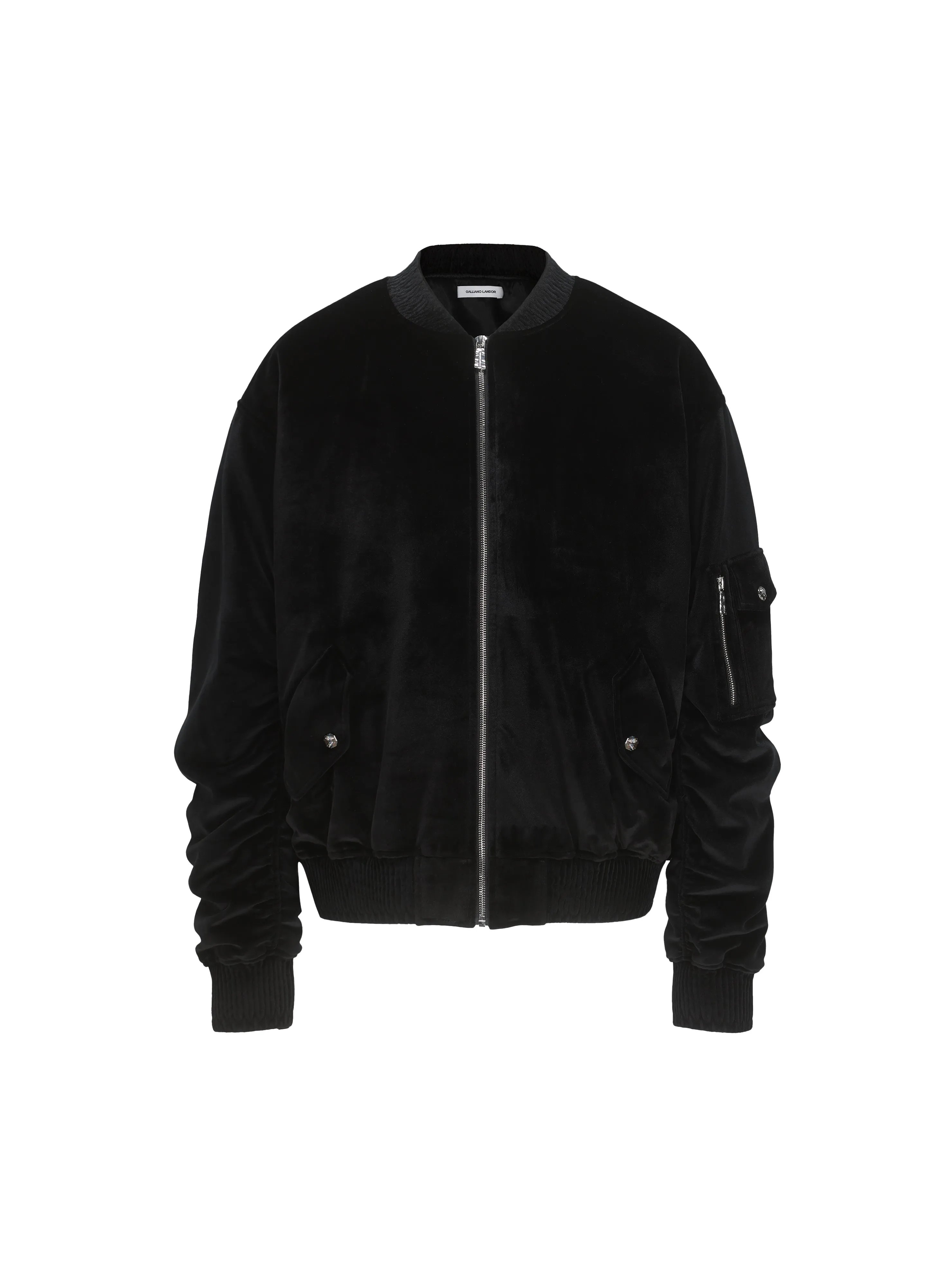 Black Velvet Flight Jacket