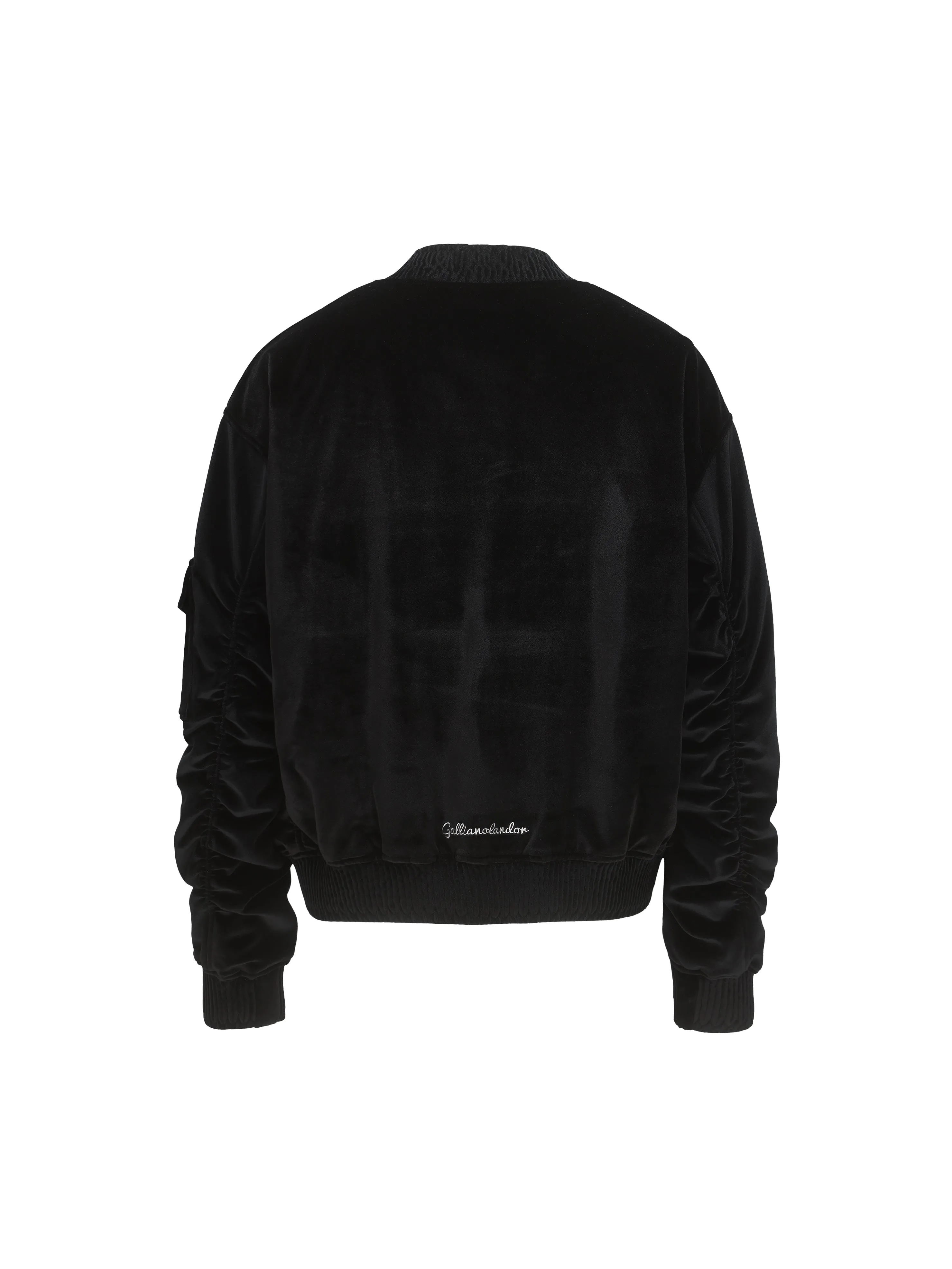 Black Velvet Flight Jacket