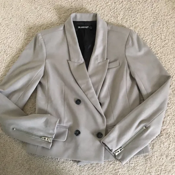 BLANKNYC Murky Waters Double Breasted Jacket Coat Blazer Small