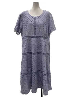 Blue Round Neck Dress
