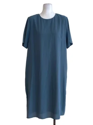 Blue Round Neck Dress