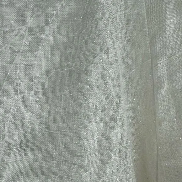 Bonpoint Jupe Gonna Rock Ruffle High Low Metallic Floral Linen Skirt
