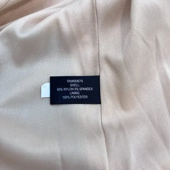 Boston Proper Beyond Travel Classic Boyfriend Blazer jacket pink womens sz 12
