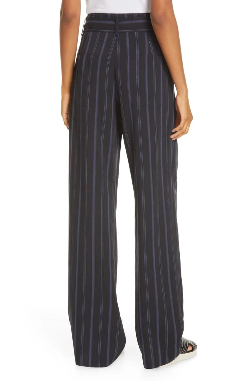 Brand new Women's Designer Vince Camuto Belted Striped Pant, Sz 16! Retails $385 