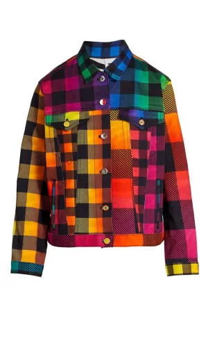 BruceGlen Rainbow Gingham Jacket