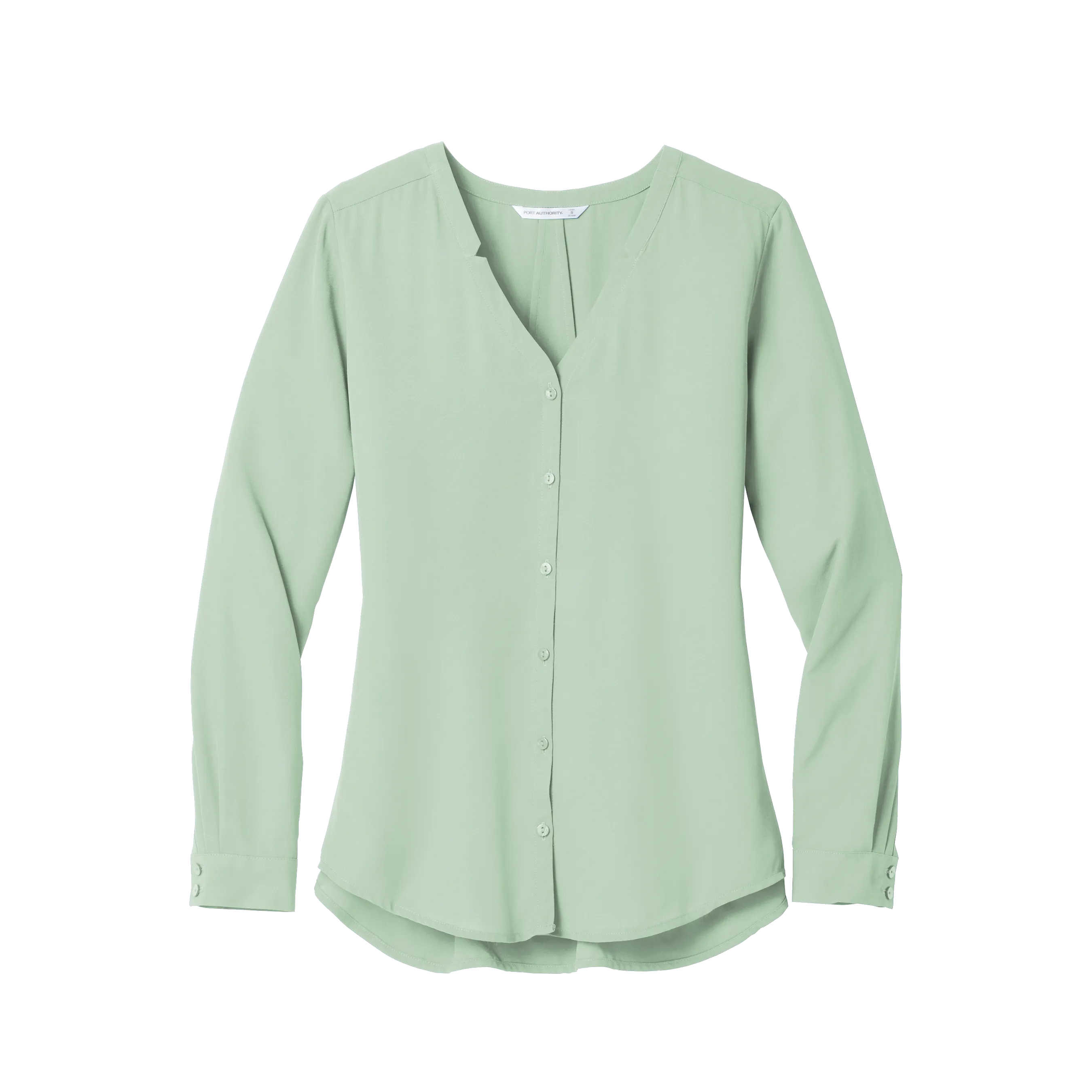 C1950 Ladies Long Sleeve Button-Front Blouse