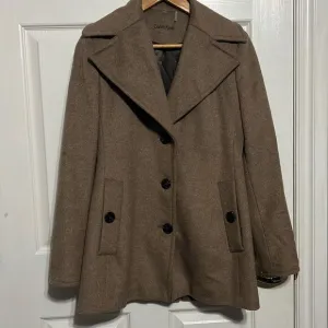 🔥🔥Calvin Klein single breasted pea coat wool blend - Sz 4 - PERFECT Condition