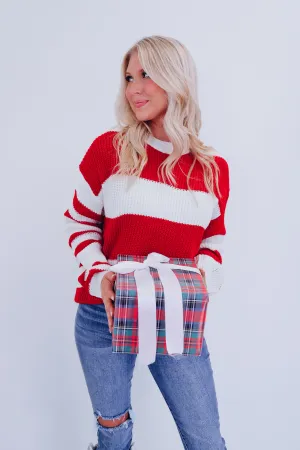 Candy Cane Striped Sweater