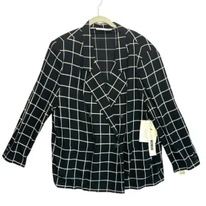 Chaus Woman Vintage Windowpane Plaid Double Breasted Jacket NWT Size 22W