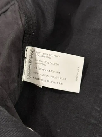 Chrome Hearts Cross Patch Herringbone Carpenter Pants