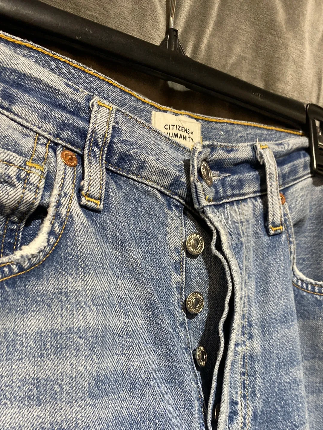 Citizens of Humanity Light Wash Wide Leg Jeans