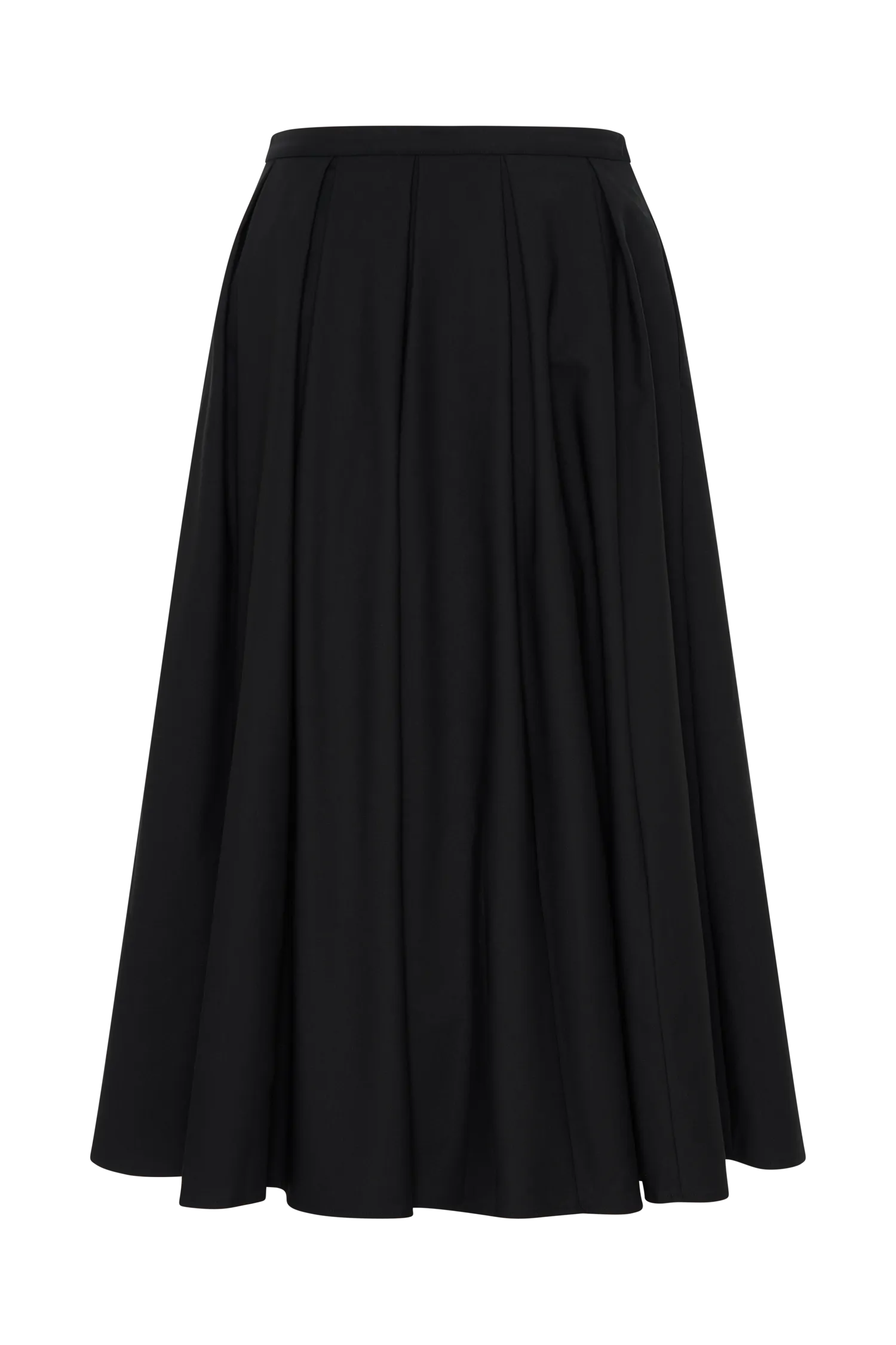 Clarence Linen A-Line Maxi Skirt - Black