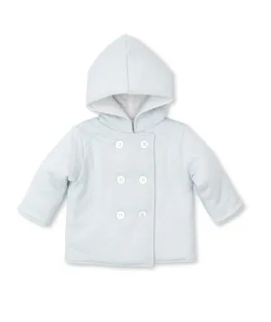 Classic Jacquard Blue Padded Jacket