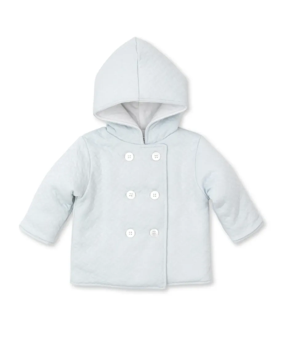 Classic Jacquard Blue Padded Jacket