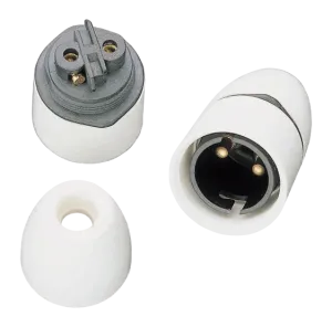 Click PRC004 T2 BC 1/2" Thread Entry Cordgrip Lampholder Straight Skirt