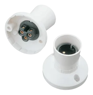 Click PRC006 T2 BC Batten Lampholder Straight Skirt
