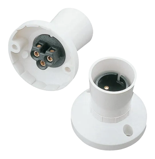 Click PRC006 T2 BC Batten Lampholder Straight Skirt