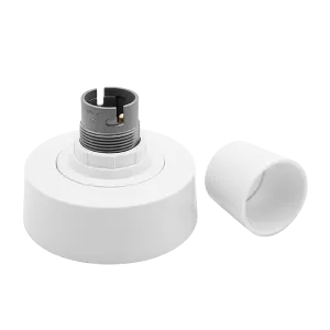 Click PRC1015 T2 BC Loop-in Batten Safety Lampholder with Straight Skirt