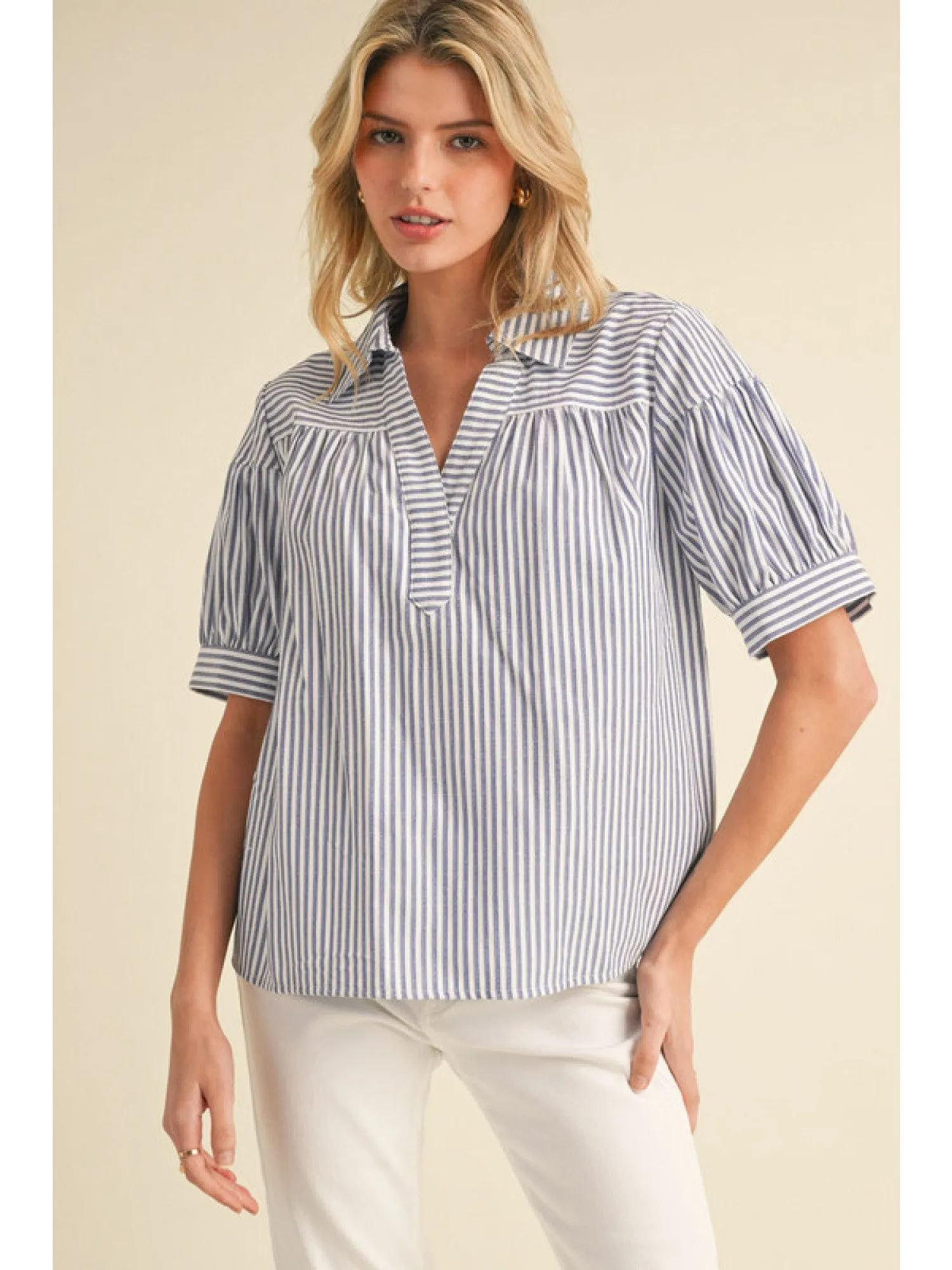 Crissy Striped Blouse