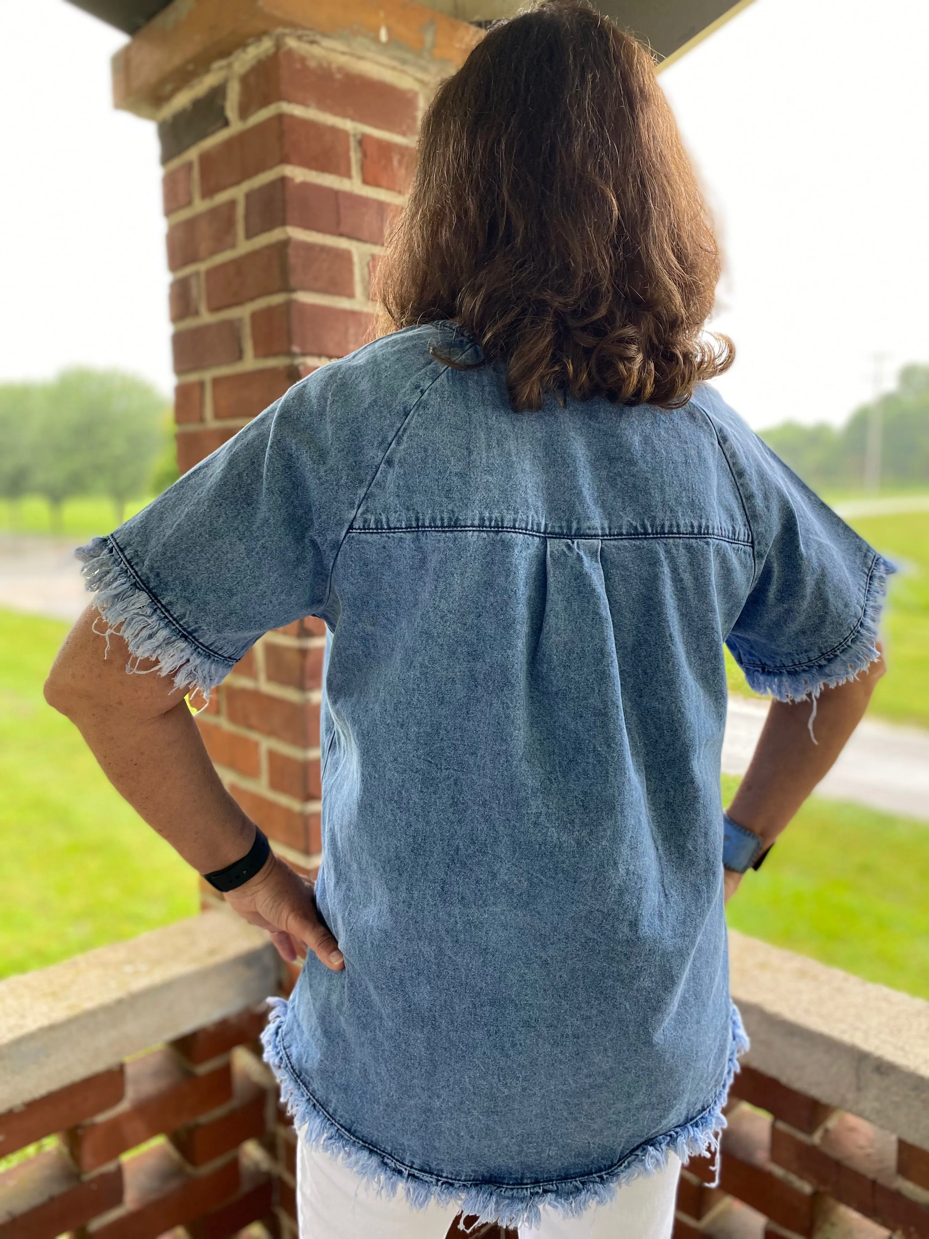 Denim Daze Blouse (HTT)