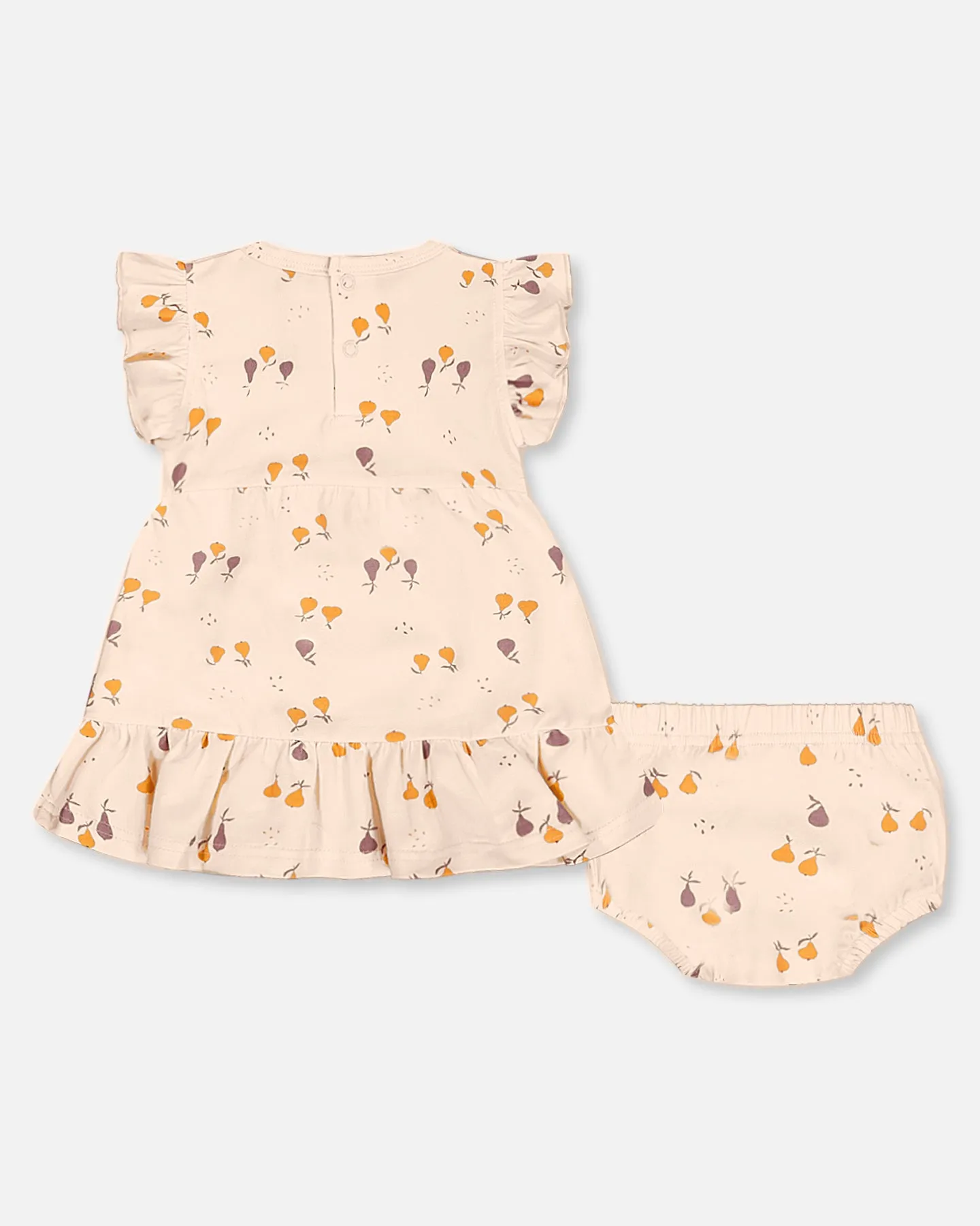 Deux Par Deux Organic Cotton Dress and Bloomer