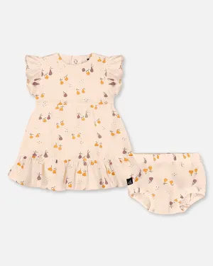 Deux Par Deux Organic Cotton Dress and Bloomer