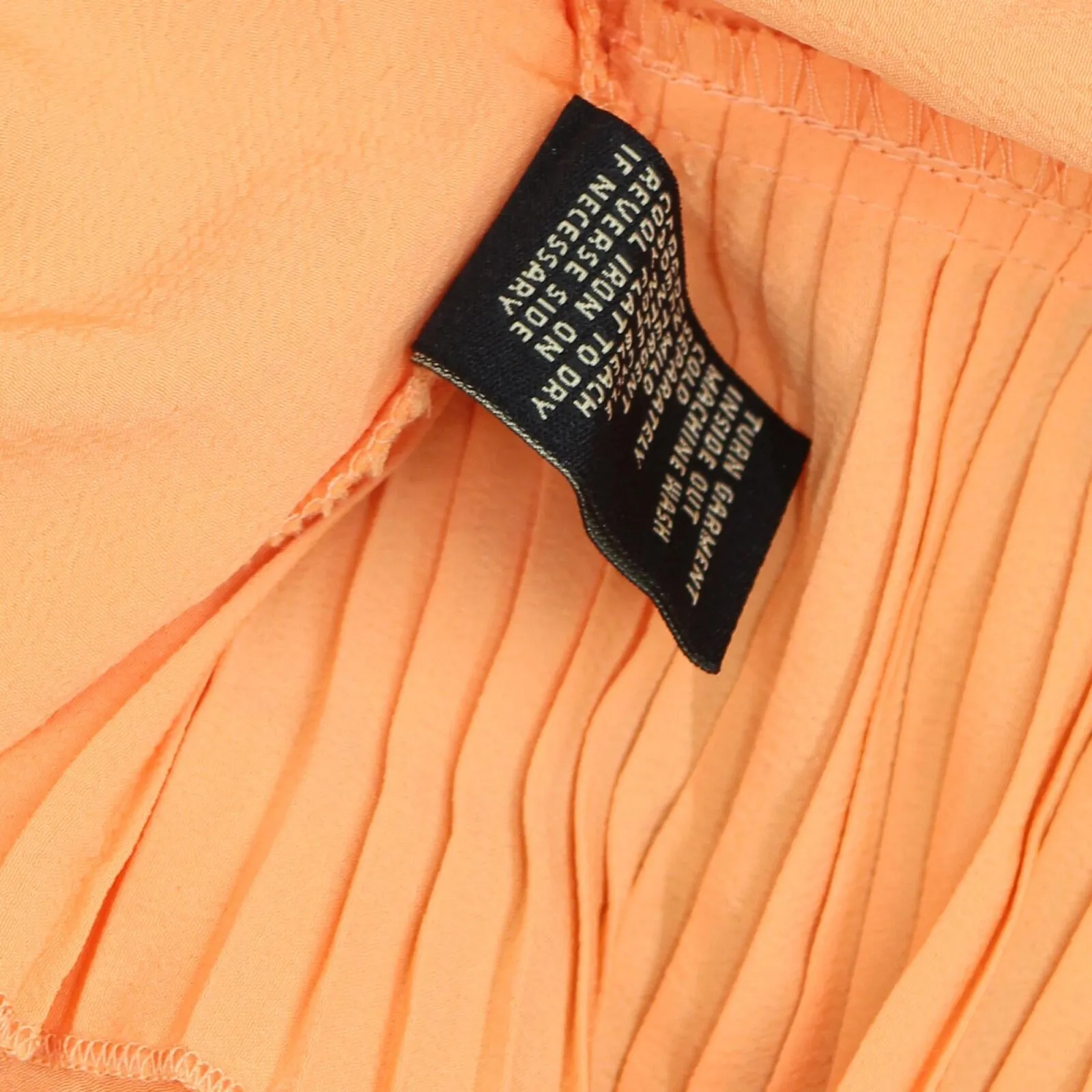 DG2 by Diane Gilman Womens Pleated Poncho Blouse Shirt Top Orange M