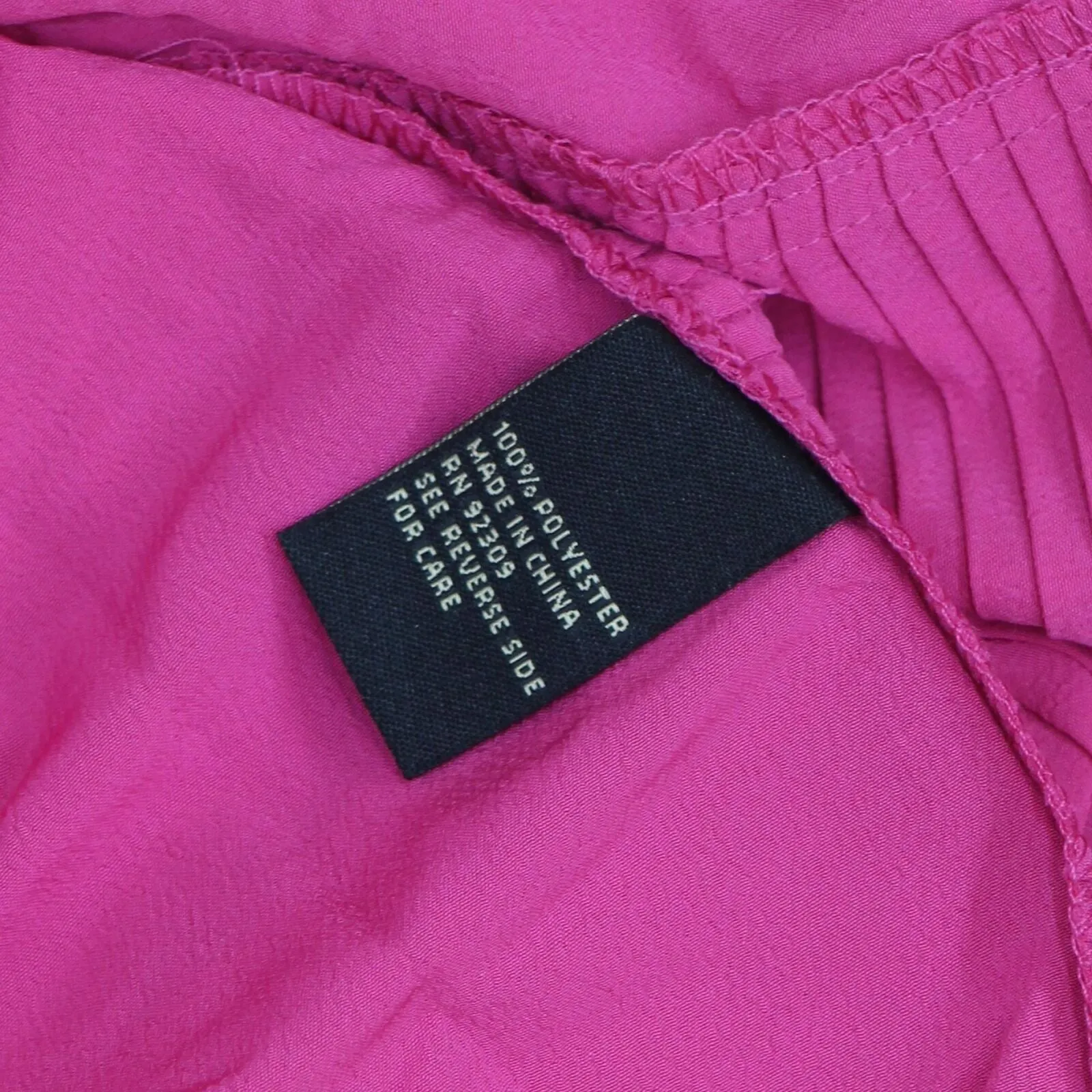 DG2 Womens Pleated Poncho Blouse Shirt Top 697478 Magenta Pink L