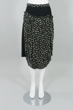 Dot Layered Drape Skirt